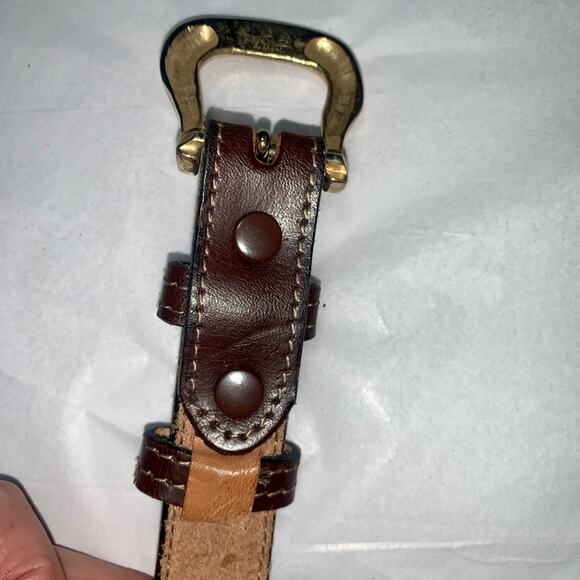 JILL STUART VINTAGE 80’s TOOLED LEATHER BELT WITH JEWELS - WESTERN GLAM! - Picture 7 of 16